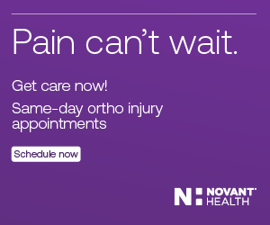 Novant Health Ortho Now Ad