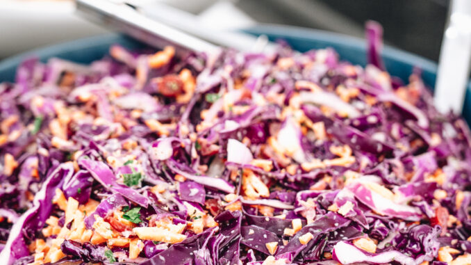 Purple cabbage slaw photo