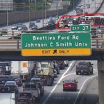 I-85 South lanes blocked due to pin-in crash
